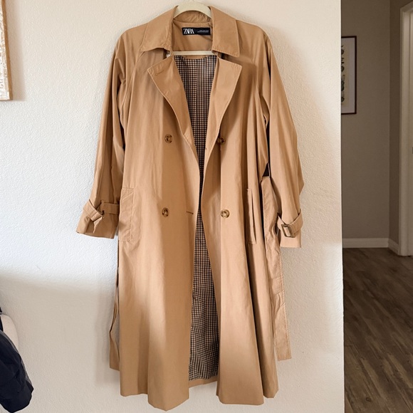 Zara Jackets & Blazers - Zara Women's Classic Camel Trench Coat